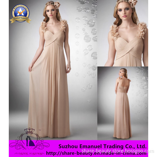 70% on Champagne Chiffon Spaghetti Backless Sexy Bridesmaid Dresses Sash Ruched 2014 Latest